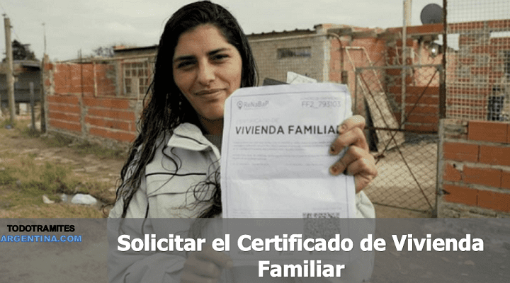solicitar el certificado de vivienda familiar